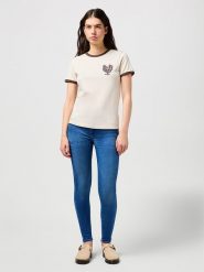 Wrangler Dżinsy - Skinny fit - w kolorze niebieskim rozmiar: W34/L34. Niebieskie jeansy Wrangler, l, z aplikacjami. Za 226.95 zł.
