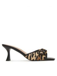 Guess Klapki FLJDI2P EL03 Beżowy. Brązowe klapki Guess, z aplikacjami, z materiału, bez obcasa. Za 471.99 zł.