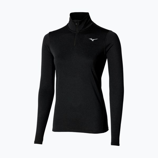Bluza do biegania damska Mizuno Core Impulse Half Zip Tee. Czarne bluzy Mizuno, l, bez wzorów, z poliesteru, bez kaptura. Za 119.99 zł.