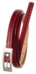 Pasek damski Cavaldi BB-CV-11 RED 105 czerwony. Czerwone paski 4U Cavaldi, z aplikacjami, ze skóry ekologicznej, eleganckie. Za 18.99 zł.