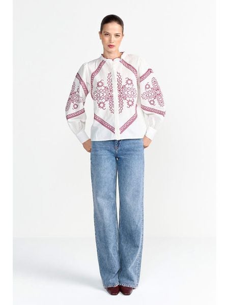 Rich & Royal Bluzka w kolorze białym rozmiar: 42. Białe bluzki Rich & Royal, bez wzorów, bez kołnierzyka, bez ramiączek. Za 289.95 zł.