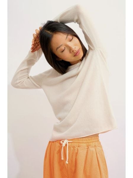 AUTHENTIC CASHMERE Kaszmirowy sweter "Criou" w kolorze białym rozmiar: XXL. Białe swetry AUTHENTIC CASHMERE, xxl, bez wzorów, z kaszmiru, bez ramiączek. Za 269.11 zł.