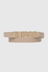 GUESS Beżowy pasek damski Mimina H20, Rozmiar S. Brązowe paski Guess, z aplikacjami. W wyprzedaży za 149.99 zł.