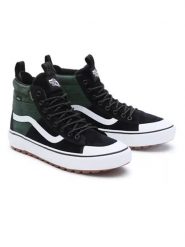 Vans Skórzane sneakersy "SK8" w kolorze zielono-czarnym rozmiar: 38. Czarne trampki Vans, bez wzorów, za kostkę, bez zapięcia. Za 265.95 zł.