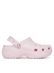 Crocs Klapki Classic Platform Pearl Clog 211231 Różowy. Czerwone klapki Crocs, bez wzorów, z tworzywa sztucznego, bez obcasa. Za 269.99 zł.