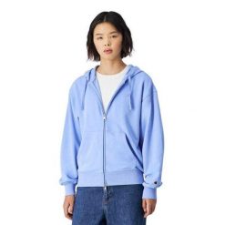 Bluza Rozpinana Damska Jeden Kolor. Czarne bluzy Champion, l, bez wzorów, z bawełny, z kapturem. Za 386.99 zł.