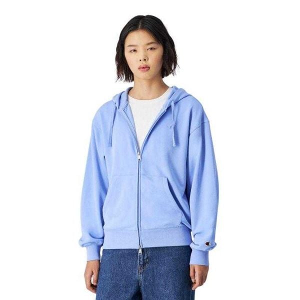 Bluza Rozpinana Damska Jeden Kolor. Czarne bluzy Champion, l, bez wzorów, z bawełny, z kapturem. Za 386.99 zł.