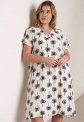 Niebieska Sukienka z Wiskozy w Palmy z Asymetrycznym Dołem Sissil. Niebieskie sukienki Born2be, na co dzień, na lato, l, bez wzorów, z wiskozy, z asymetrycznym kołnierzem, bez ramiączek, midi, asymetryczne. Za 99.99 zł.