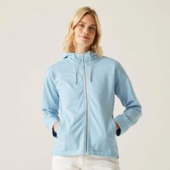 Bluza turystyczna damska Bayletta z kapturem. Niebieskie bluzy Regatta, bez wzorów, z kapturem. W wyprzedaży za 229.99 zł.
