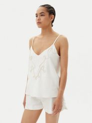 ACCESS FASHION Top 53-2212-133 Biały Regular Fit. Białe topy ACCESS FASHION, s, bez wzorów, ze lnu, bez kołnierzyka, bez ramiączek. Za 219.99 zł.