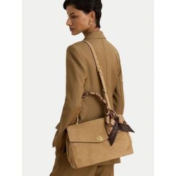 Torebka LAUREN RALPH LAUREN. Brązowe torebki klasyczne Lauren Ralph Lauren, bez wzorów, bez dodatków. Za 2,199.00 zł.