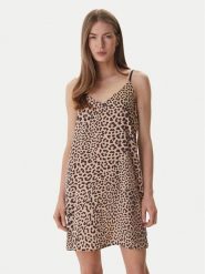 DKNY Koszula nocna YI60099 Beżowy Regular Fit. Brązowe koszule nocne DKNY, s, bez wzorów, z syntetyku, bez ramiączek. Za 279.99 zł.