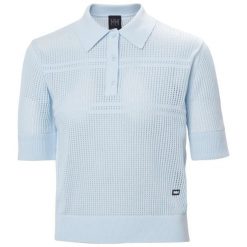 Damska koszulka polo Helly Hansen Salt. Niebieskie koszulki polo Helly Hansen, na lato, bez wzorów, bez kołnierzyka, bez ramiączek. Za 399.50 zł.