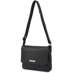 Listonoszka elegancka czarna Beltimore L41. Czarne torebki klasyczne z aplikacjami, ze skóry, duże, zdobione, bez dodatków. Za 219.99 zł.