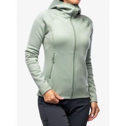 Bluza z kapturem damska Montane Fury Hoodie. Zielone bluzy Montane, na zimę, l, bez wzorów, z kapturem. Za 429.99 zł.