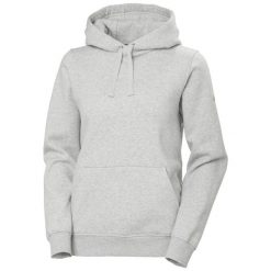 Bluza damska z kapturem Helly Hansen Elevate. Szare bluzy Helly Hansen, bez wzorów, z bawełny, z kapturem. Za 465.00 zł.