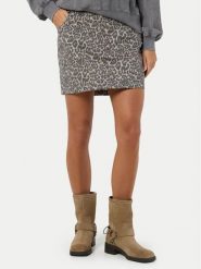 Noisy May Spódnica mini Jill 27033161 Beżowy Regular Fit. Brązowe spódnice Noisy may, xs, bez wzorów, z syntetyku, mini. Za 89.99 zł.