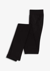 Modelujące legginsy z efektem push up i kontrolą brzuszka, z wygodnym paskiem, nieprzezroczyste 80 DEN. Czarne legginsy bonprix, bez wzorów. Za 49.99 zł.