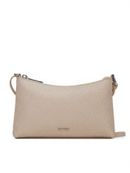 Calvin Klein Torebka Ck Must Aop Conv Logo Jqd Strap LV04F3099G Beżowy. Brązowe listonoszki Calvin Klein, bez wzorów, ze skóry, bez dodatków. Za 359.99 zł.