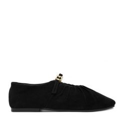 Baleriny Gino Rossi. Czarne baleriny Gino Rossi, bez wzorów, bez obcasa. Za 249.99 zł.