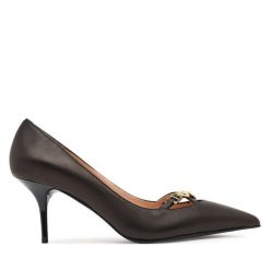 Szpilki LOVE MOSCHINO. Czarne szpilki Love Moschino, bez wzorów, bez obcasa, na szpilce, bez zapięcia. Za 1,079.00 zł.