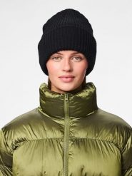 Pieces Czapka dzianinowa w kolorze czarnym rozmiar: onesize. Czarne czapki Pieces, bez wzorów, z dzianiny. Za 50.59 zł.