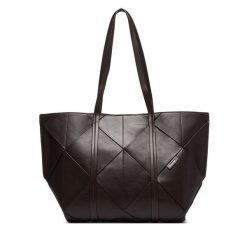 Torebka Calvin Klein. Brązowe shopper Calvin Klein, bez wzorów, bez dodatków. Za 699.99 zł.