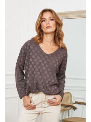 Joséfine Wełniany sweter "Lolita" w kolorze brązowym rozmiar: M. Brązowe swetry Joséfine, m, bez wzorów, z wełny, bez ramiączek. Za 161.73 zł.