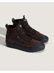 Vans Skórzane sneakersy w kolorze brązowym rozmiar: 44,5. Brązowe trampki Vans, bez wzorów, za kostkę, bez zapięcia. Za 304.95 zł.