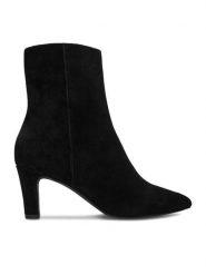 GINO ROSSI Botki EO-WI44-TIP-03 Czarny. Czarne botki Gino Rossi, bez wzorów, bez obcasa, na słupku, bez zapięcia. Za 429.99 zł.