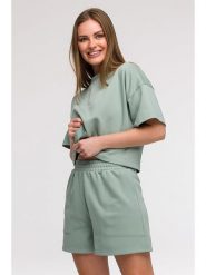 Be Wear Szorty dresowe w kolorze miętowym rozmiar: M. Zielone szorty Be Wear, bez wzorów, z dresówki. Za 145.26 zł.
