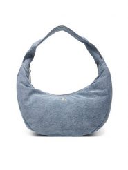 Calvin Klein Torebka Denim Soft Crescent Sm LV04F3207G Niebieski. Niebieskie torebki klasyczne Calvin Klein, bez wzorów, z denimu, bez dodatków. Za 439.99 zł.