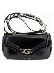 Guess Torebka w kolorze czarnym - 21.5 x 11.5 x 7 cm rozmiar: onesize. Czarne torby na ramię Guess, z aplikacjami, z materiału, na ramię, bez dodatków. Za 347.99 zł.