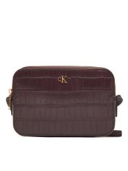 Calvin Klein Torebka LV04F3285G Bordowy. Czerwone listonoszki Calvin Klein, bez wzorów, ze skóry, bez dodatków. Za 469.99 zł.