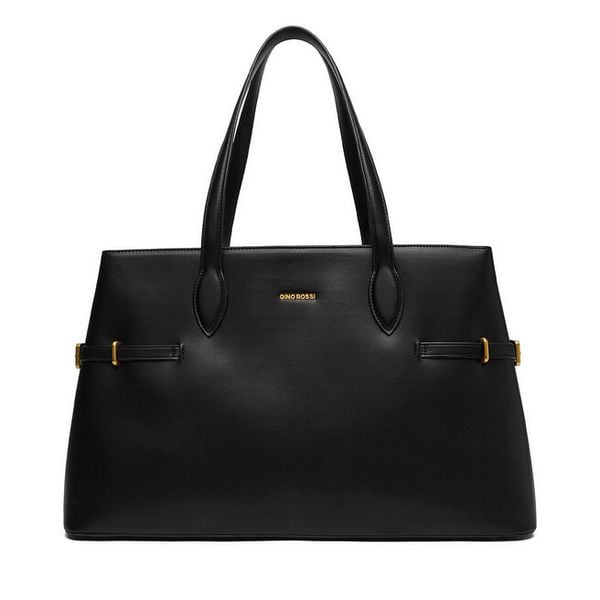 Torebka GINO ROSSI. Czarne shopper Gino Rossi, bez wzorów, bez dodatków. Za 279.99 zł.