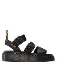 Dr. Martens Sandały Gryphon Quad 25720001 Czarny. Czarne sandały Dr. Martens, bez wzorów, ze skóry, bez obcasa, na płaskiej podeszwie, bez zapięcia. Za 619.99 zł.
