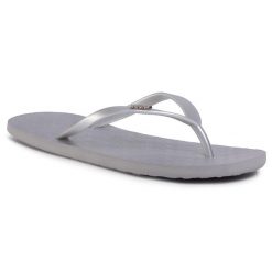 Japonki Roxy. Szare klapki Roxy, bez wzorów, bez obcasa. Za 49.99 zł.