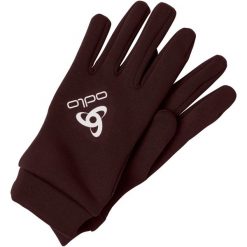 Rękawiczki zimowe multifunkcyjne dla dorosłych Odlo STRETCHFLEECE LINER E. Brązowe rękawiczki Odlo, bez wzorów, sportowe. Za 139.99 zł.