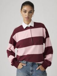 Levi's Bluza w kolorze jasnoróżowo-fioletowym rozmiar: XS. Różowe bluzy sportowe Levi's®, s, bez wzorów, z bawełny, bez kaptura. Za 134.45 zł.