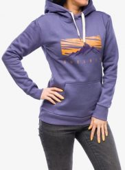 Bluza z kapturem damska Edelrid Spotter Hoody IV. Fioletowe bluzy sportowe EDELRID, l, bez wzorów, z bawełny, z kapturem. Za 368.45 zł.
