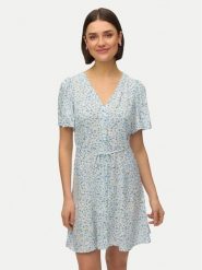 Vero Moda Sukienka letnia Alba 10292845 Biały Regular Fit. Białe sukienki Vero Moda, na co dzień, na lato, s, bez wzorów, z wiskozy, bez kołnierzyka, bez ramiączek, proste. Za 139.99 zł.