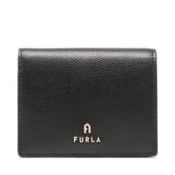 Mały Portfel Damski Furla. Czarne portfele Furla, bez wzorów. Za 429.99 zł.