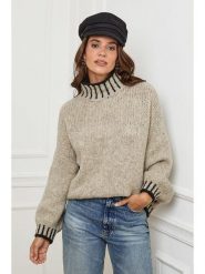 L'armoire de Suzette Golf w kolorze szarobrązowym rozmiar: 34/36. Brązowe golfy L'armoire de Suzette, l, bez wzorów, z wełny, bez ramiączek. Za 131.12 zł.