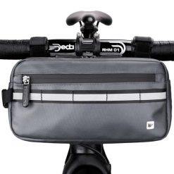 Sakwa rowerowa na kierownicę/ramę Rhinowalk X20990 saszetka. Szare torby na ramię RHINOWALK, bez wzorów, bez dodatków. Za 109.99 zł.