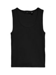 Vero Moda Top Chole 10344951 Czarny Regular Fit. Czarne topy Vero Moda, l, bez wzorów, z bawełny, bez kołnierzyka, bez ramiączek. Za 69.99 zł.