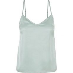 Top Damski / Damski Z Satyny Wiskozowej. Zielone topy Urban Classics, xs, bez wzorów, z satyny, bez kołnierzyka, bez ramiączek. Za 115.99 zł.