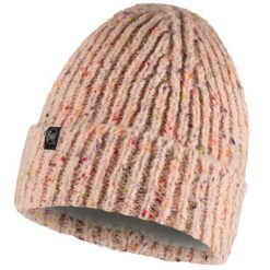 Czapka wełniana Buff Lifestyle Knitted & Fleece Band Hat. Czerwone czapki Buff, bez wzorów, z wełny. W wyprzedaży za 141.35 zł.