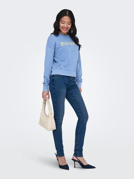 ONLY Bluza w kolorze błękitnym rozmiar: M. Niebieskie bluzy Only, m, bez wzorów, z bawełny, bez kaptura. Za 134.95 zł.
