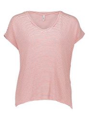 ONLY Koszulka w kolorze jasnoróżowym rozmiar: XL. Różowe bluzki Only, xl, bez wzorów, bez kołnierzyka, bez ramiączek. Za 61.31 zł.