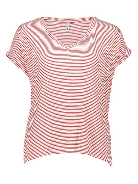 ONLY Koszulka w kolorze jasnoróżowym rozmiar: S. Różowe bluzki Only, s, bez wzorów, bez kołnierzyka, bez ramiączek. Za 41.79 zł.